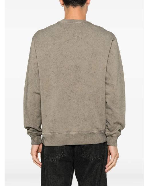 C P Company Natural Logo-Print Sweatshirt for men