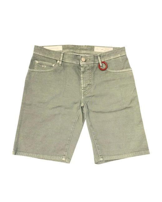 Sartoria Tramarossa Green Cotton Shorts for men