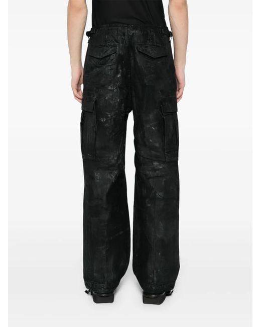 Pantalones de algodón P.L.N. de hombre de color Black