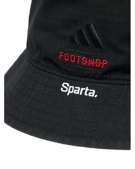 Adidas Black X Footshop X Sparta Logo-Patch Bucket Hat