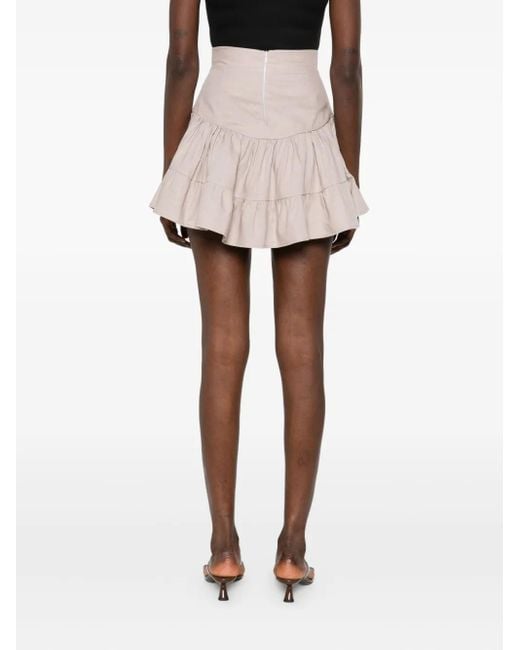Hamza Natural Bali Linen Mini Skirt