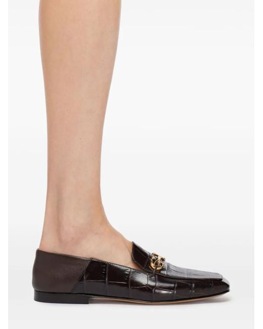 Ferragamo Brown Gancini Leather Loafers