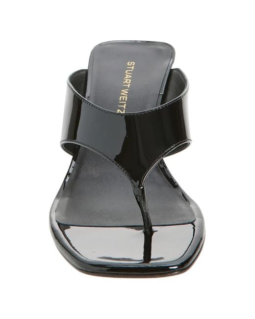 Stuart Weitzman White Sandalen Mit Zehensteg