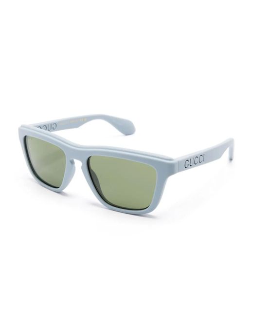 Gucci Green Square-Frame Sunglasses