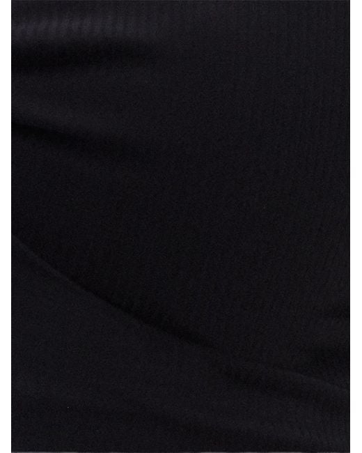 Eres Black Danica Knotted Ribbed Sports Bra