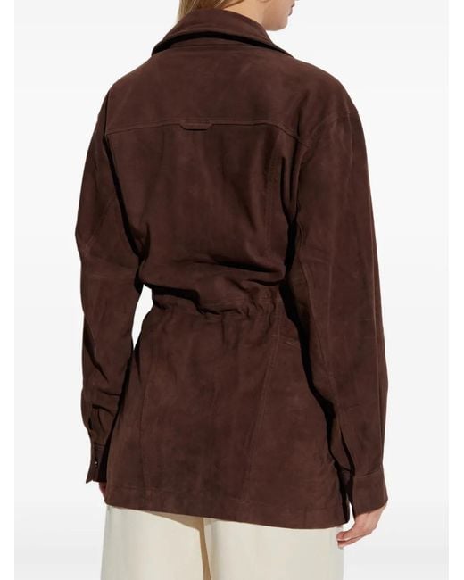 Munthe Brown Drawstring Utility Jacket