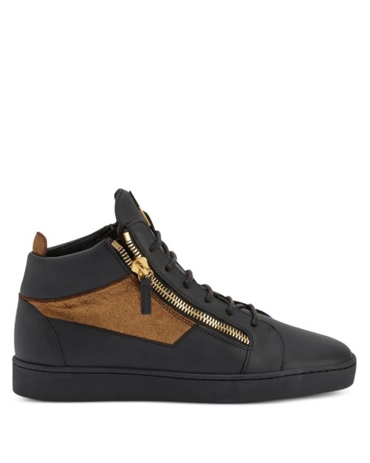 Sneakers Alte Kriss Con Zip di Giuseppe Zanotti in Black da Uomo