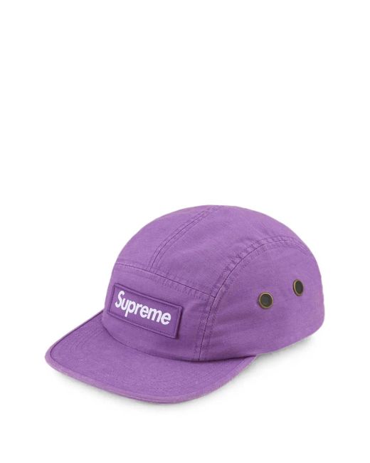 Supreme Purple X Zoo York Camp Logo-Patch Cap for men