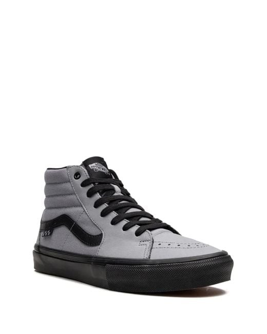 Vans Black Sk8 Hi "Nubuck" Sneakers for men