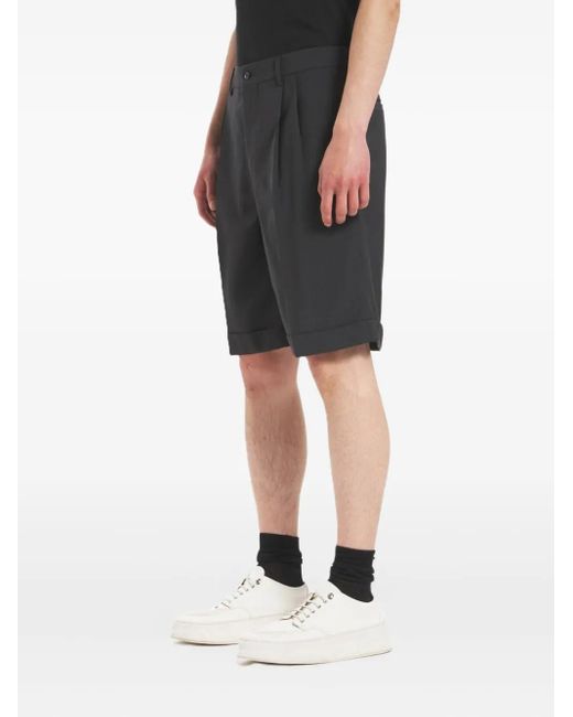Barena Gray Pleated Tailored Shorts for men