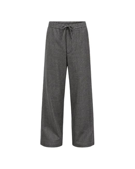 Officine Generale Gray Nilson Drawstring Trousers for men