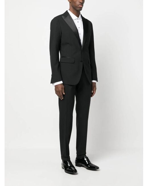 DSquared² Black Tailored Single-Breasted Suit for men