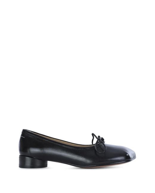 MM6 by Maison Margiela Black Anatomic Numeric Ballerinas