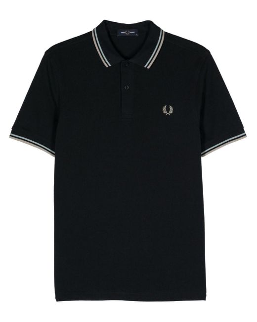 Fred Perry Black Fp Twin Tipped Shirt for men