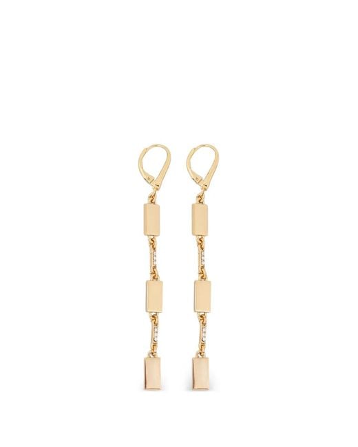 DKNY Metallic Chain Drop Earrings