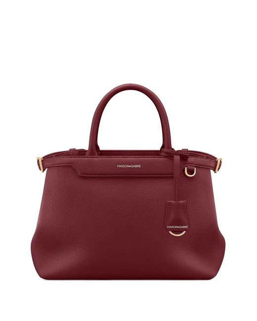 Maison De Sabre Purple Medium Palais Belting Tote Bag