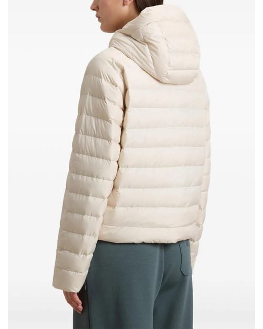 Woolrich Natural Hooded Quilted Jacket