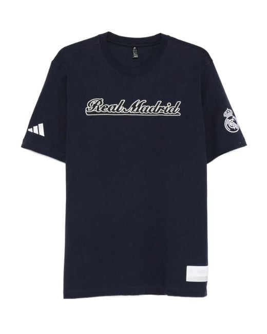 X Real Madrid T-Shirt Con Logo di Adidas in Blue da Uomo