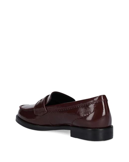 Clarks Brown Panelled Penny Loafers