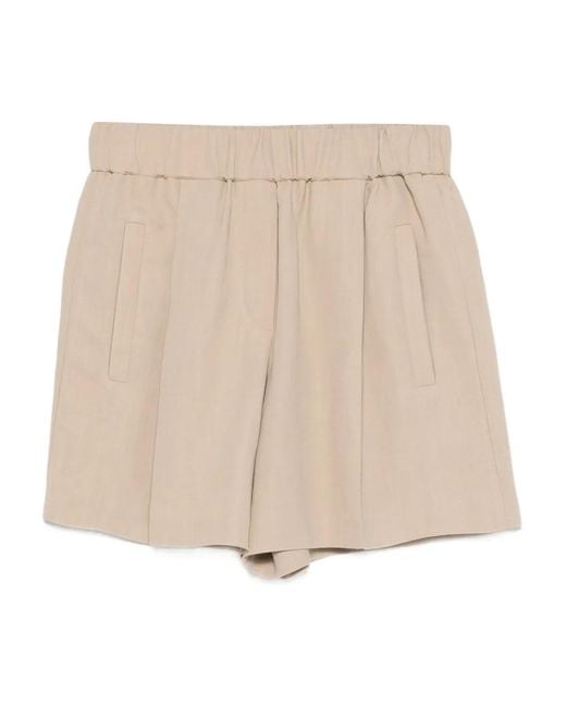 Brunello Cucinelli Natural Pocket Shorts