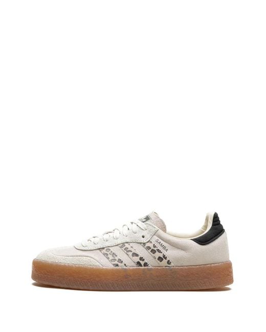 Adidas Natural Sambae "Leopard Off" Sneakers