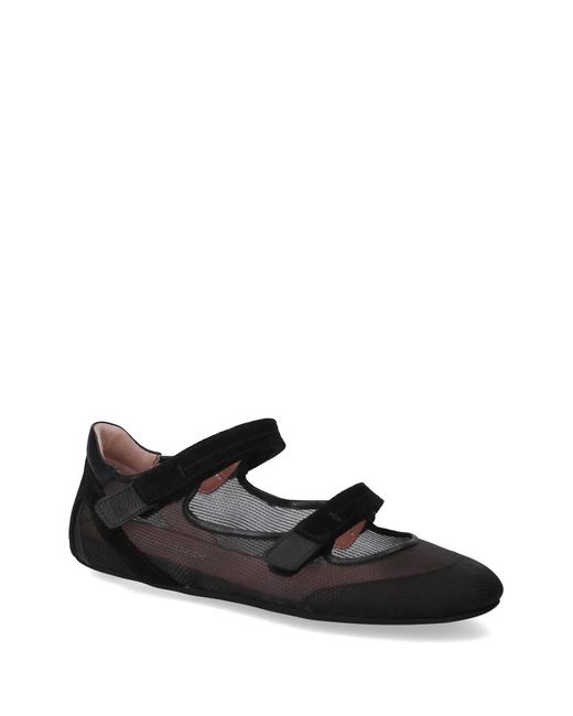 Premiata Black Mary Janes Strap Ballet Flats