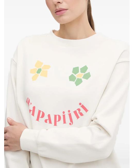 Napapijri Natural Antimony Graphic-Print Sweatshirt