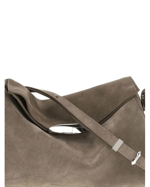 Benedetta Bruzziches Metallic Flap Closure Shoulder Bag