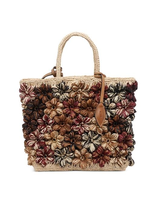 AFAR Brown Flower Tote Bag