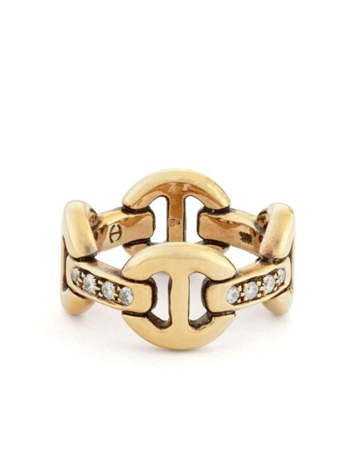Hoorsenbuhs 18kt Gouden Quad Ring Met Diamant in het Metallic