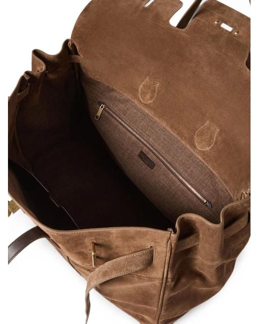 Brunello Cucinelli Brown Explorer Suede Travel Bag