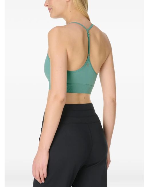 Sweaty Betty Blue Ultimate Studio Ribbed-Trim Sports Bra