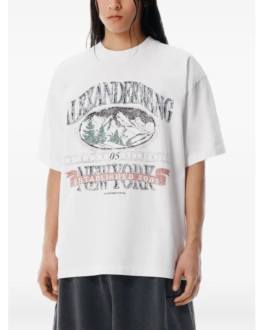 Alexander Wang グラフィック Tシャツ White