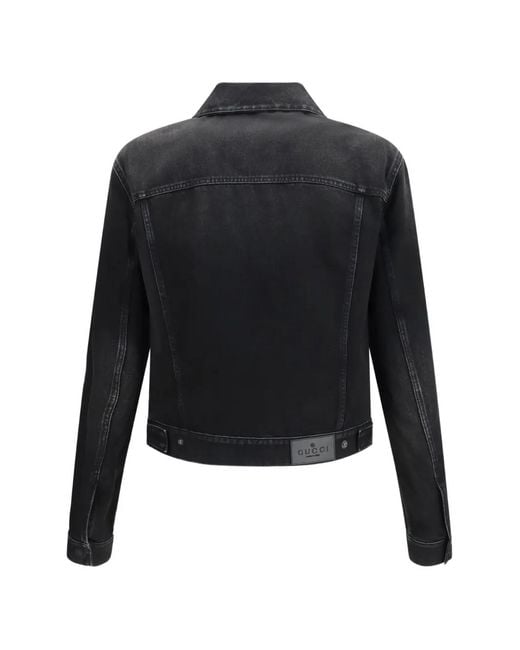 Gucci Black Stone-Washed Jacket for men
