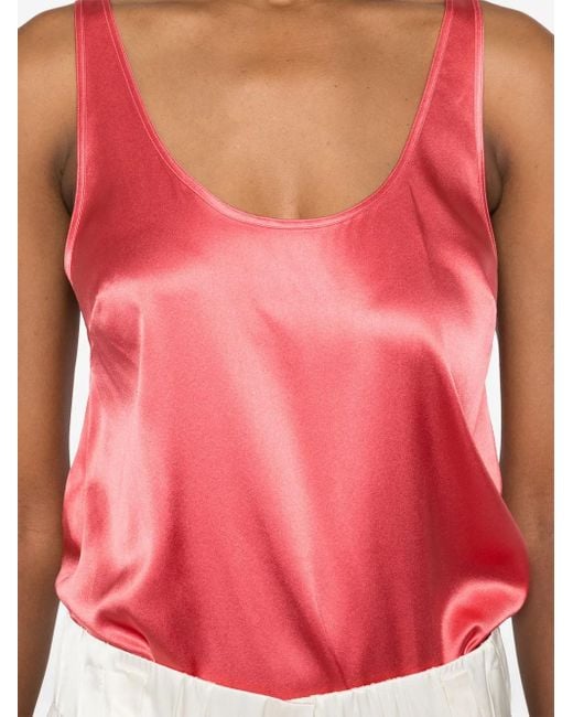 Sleeveless Tops Pinko de color Pink