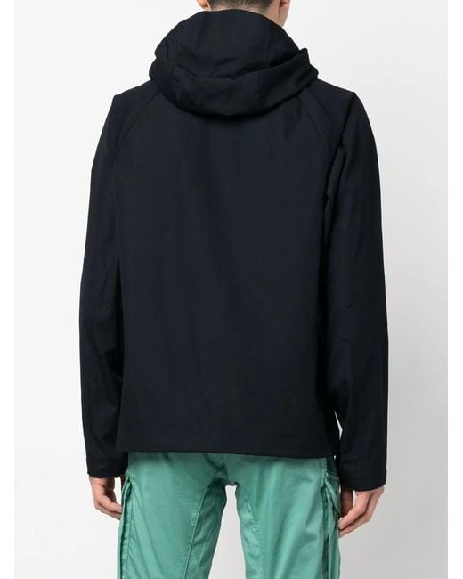 C P Company Blue Hooded Jacket Clothing for men
