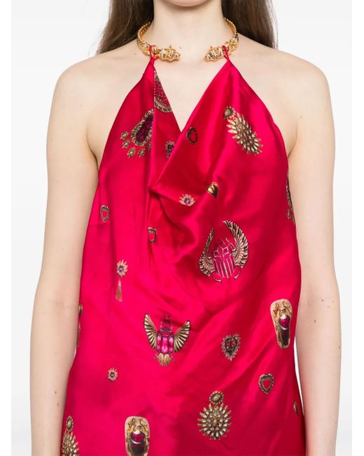 Camilla ドレープ トップ Red