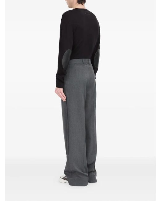 MM6 by Maison Margiela Gray Tailored Trousers for men