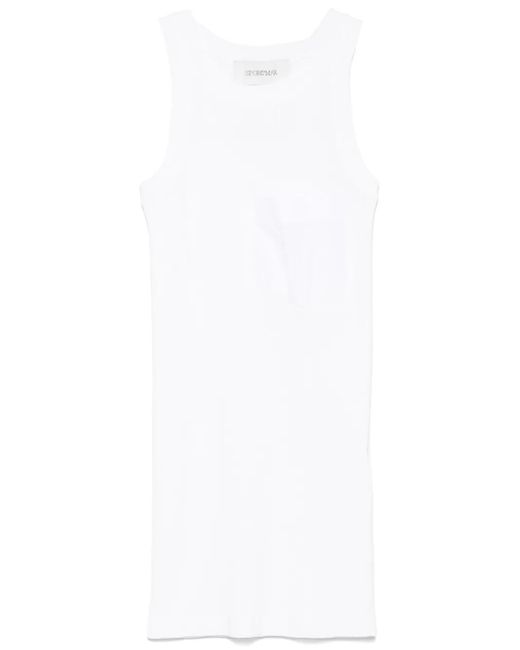 Sportmax White Aia Tank Top