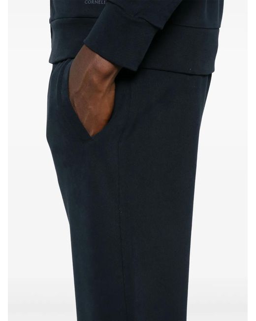 Corneliani Blue Tapered Track Pants for men