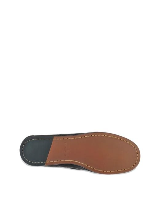 Sebago White Owen Lace-Up Boat Loafers