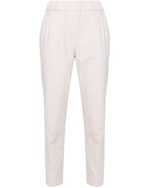 Pantalones de vestir de talle medio Brunello Cucinelli de color White