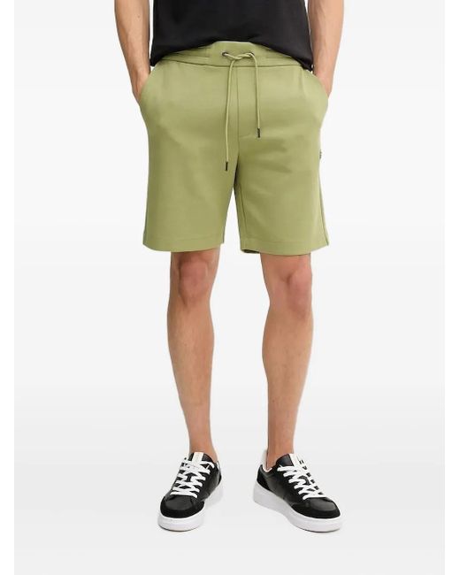 Boss Green Drawstring-Waist Track Shorts for men