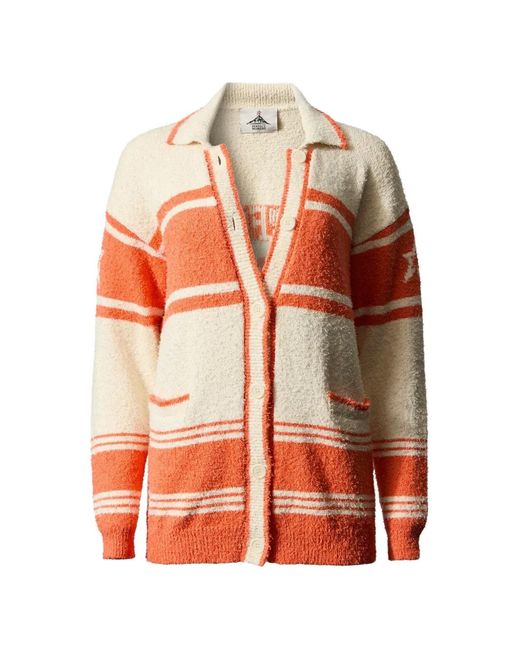 Perfect Moment Orange Schild Cotton Knit Cardigan