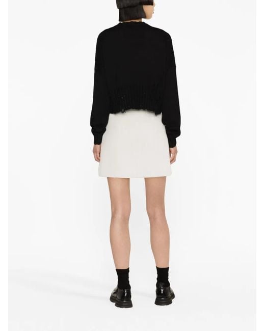 Marni Black Cropped-Pullover