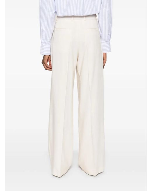 MSGM センタープレス パンツ White