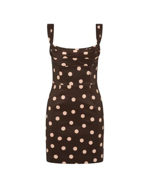 Rebecca Vallance Brown Dress Polka Dot