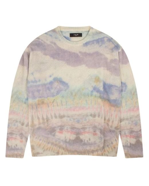 Amiri Natural Pull En Cachemire À Motif Tie-Dye
