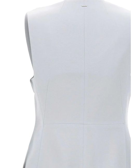Boss Gray Tailored V-Neck Vest