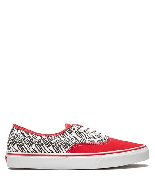 Vans Red Authentic "Otw" Sneakers